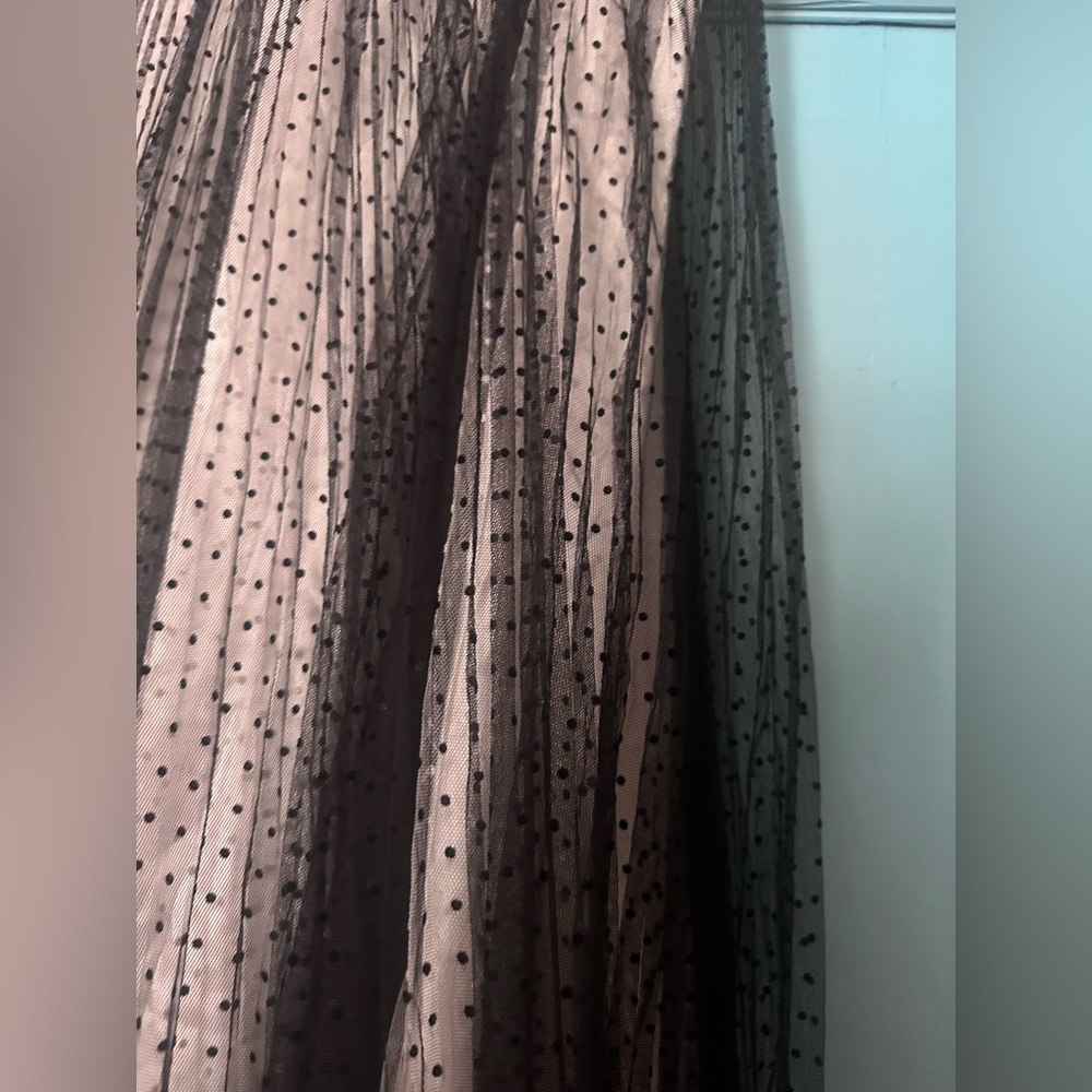 White House Black Market Black and White Tulle A-Line Skirt - Picture 4 of 10